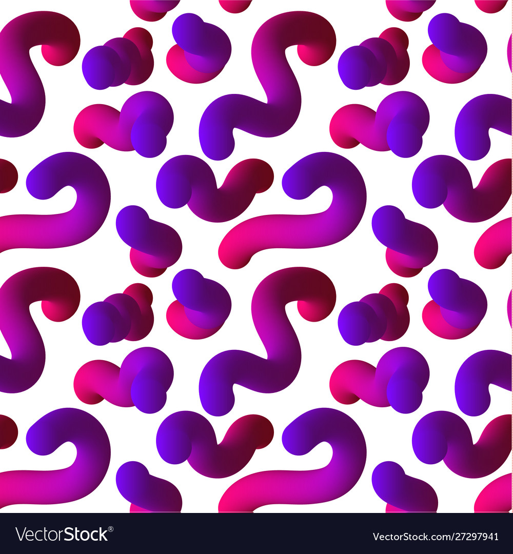 Seamless pattern with fluid colored shapes