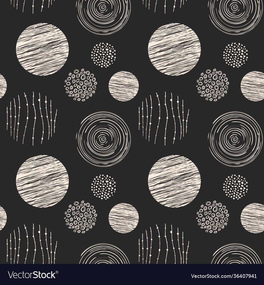 Seamless pattern with hand-drawn texture