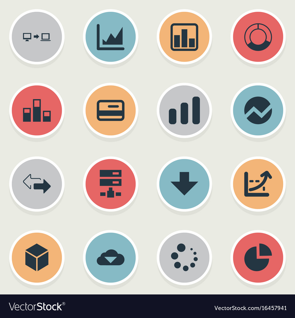 Set of simple business icons