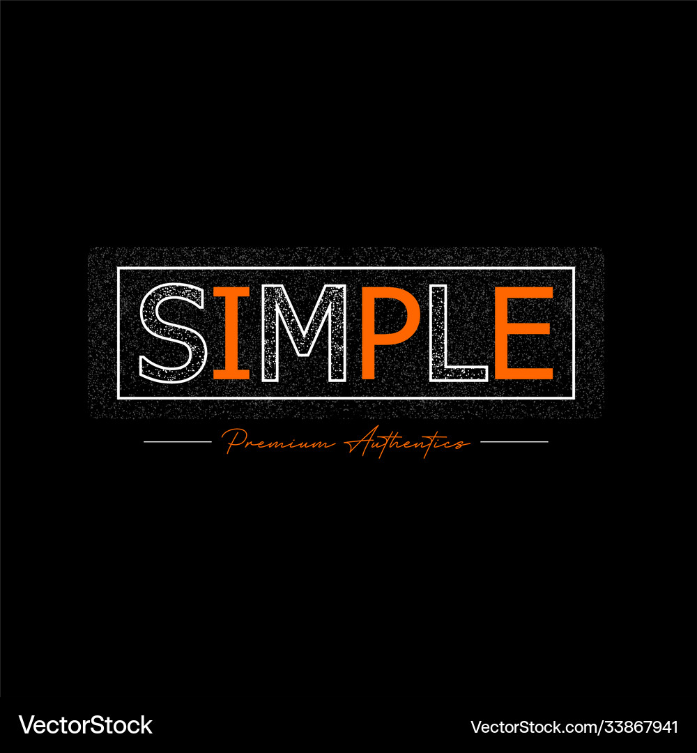 Simple premium authentic vintage fashion Vector Image