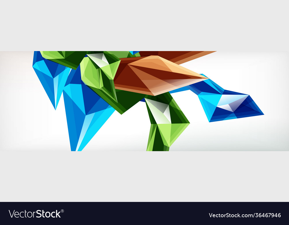 3d triangles and pyramids abstract vector image 3d triangles and pyramids abstract