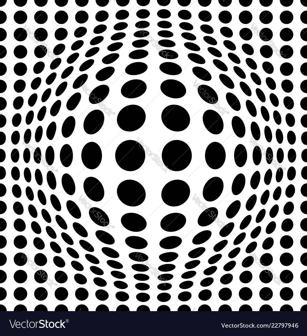 Bulging dots background