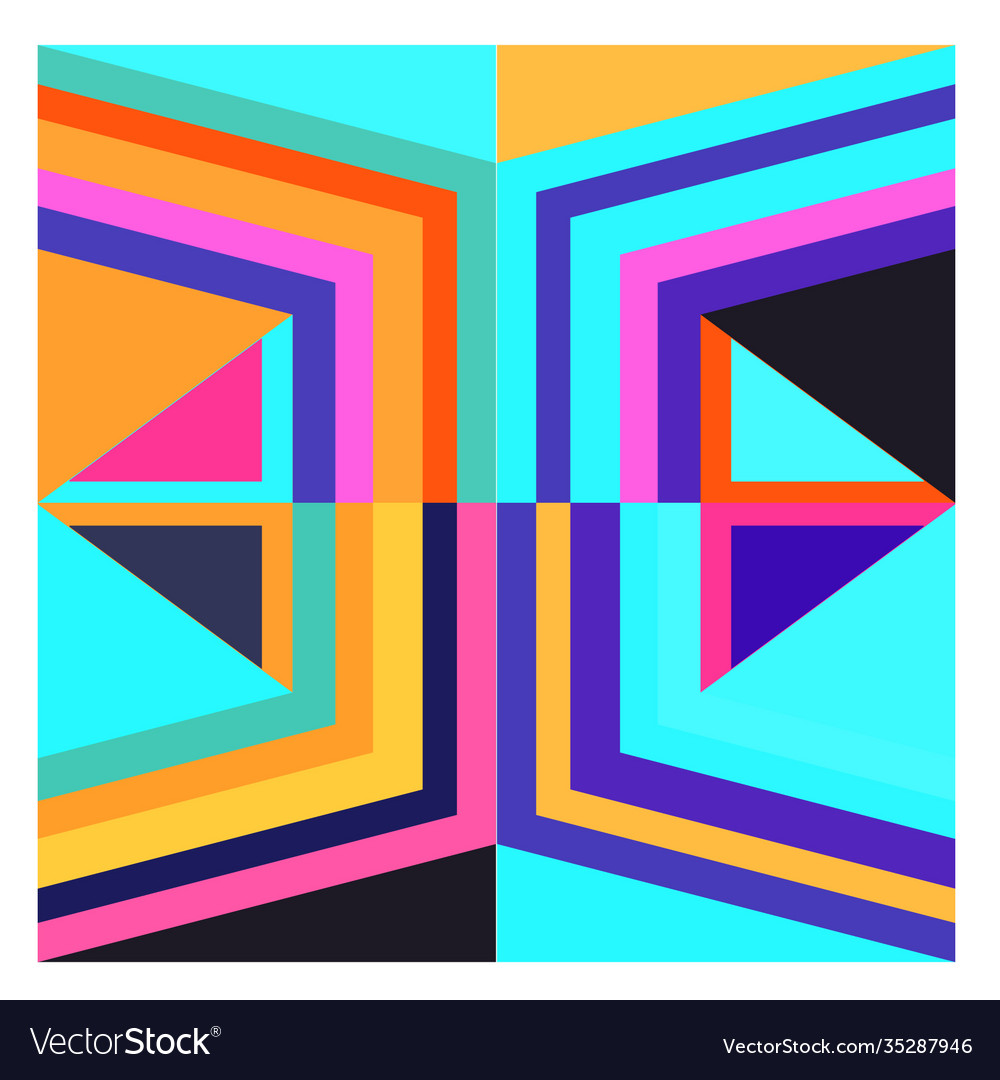Colorful geometric and curve background pattern Vector Image Colorful geometric and curve background pattern