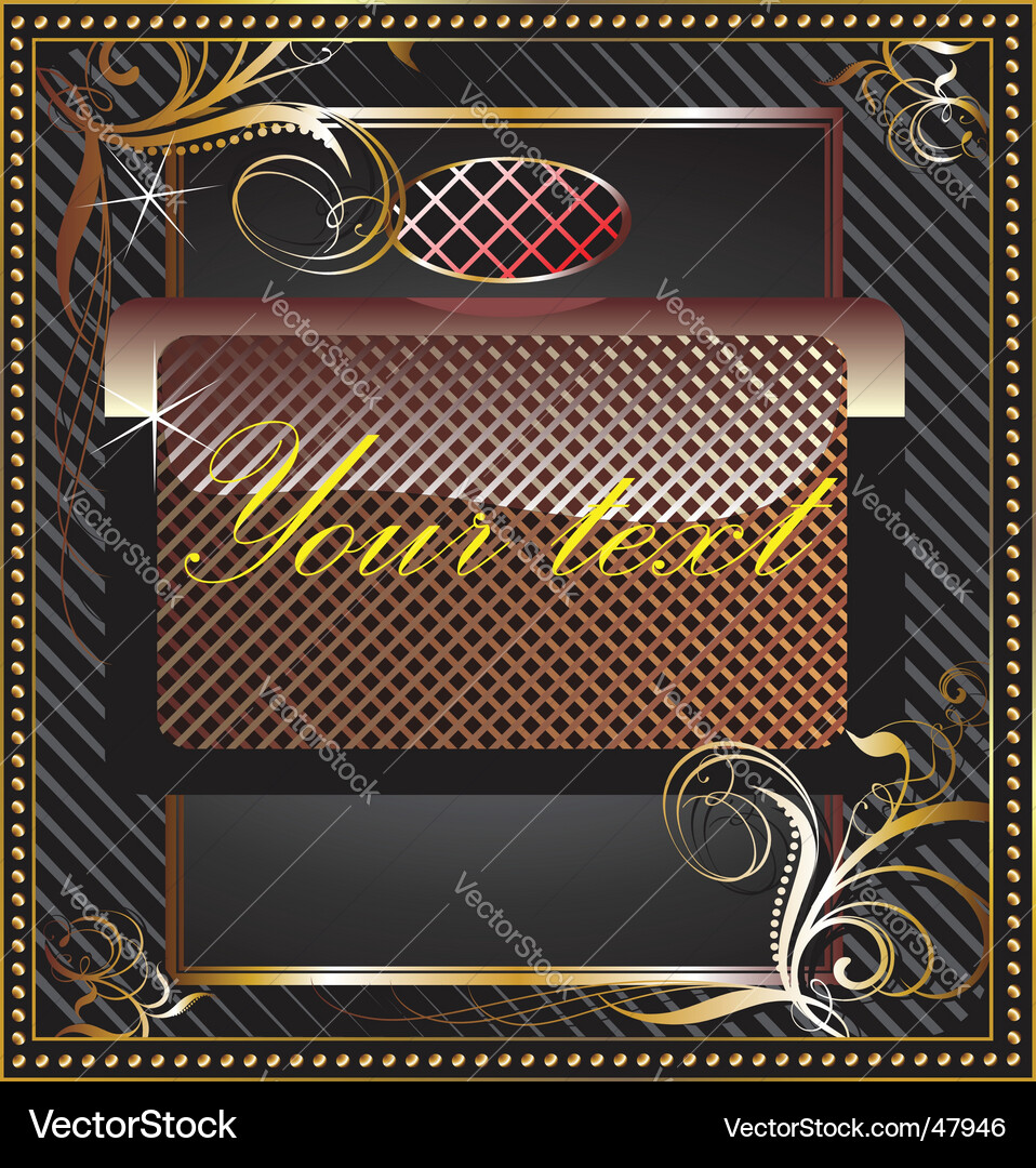 Decorative frame Royalty Free Vector Image - VectorStock