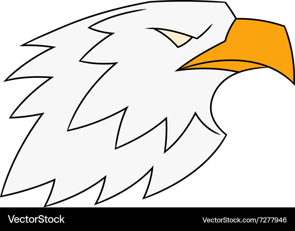 Eagle head logo 2 Royalty Free Vector Image - VectorStock