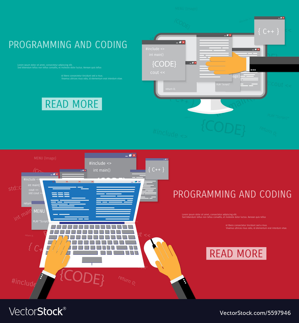 Flat concept of programming and coding