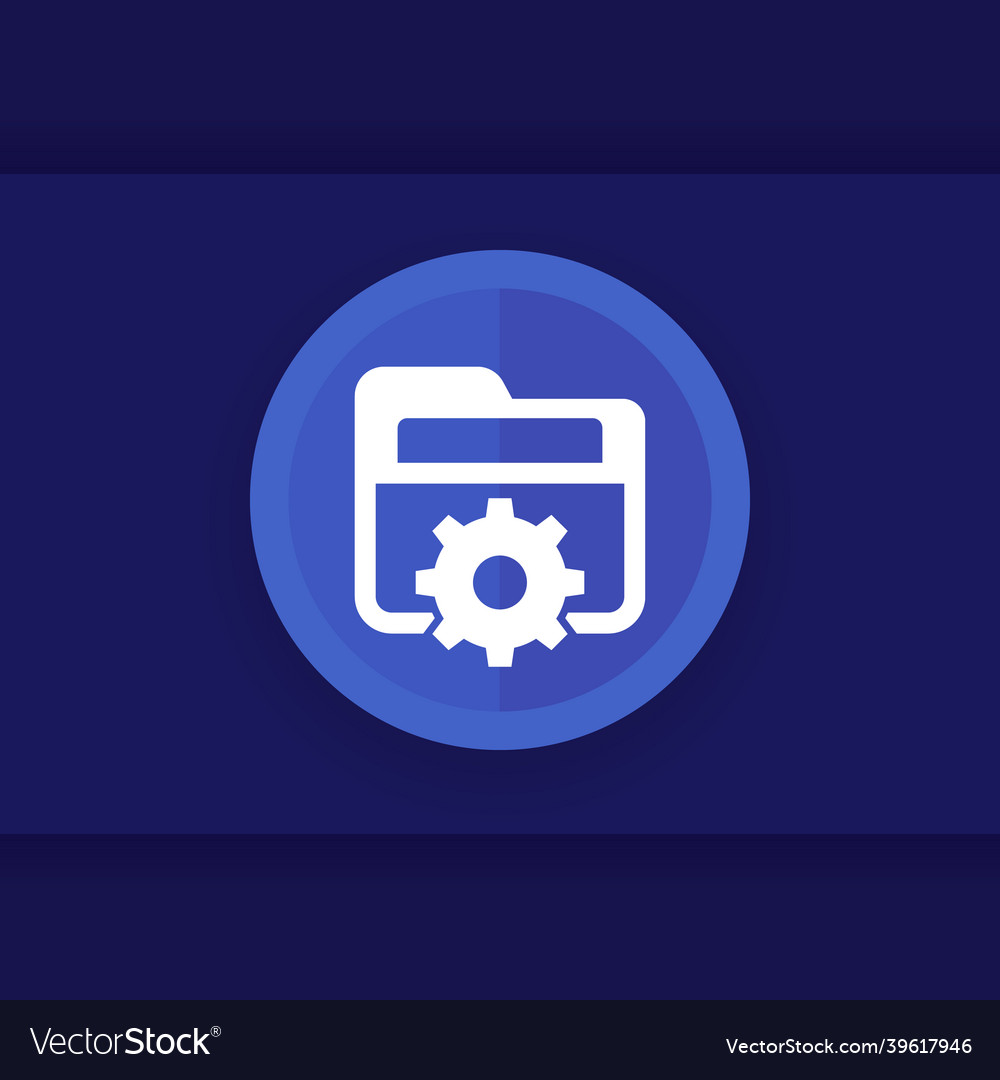 Folder settings icon for web