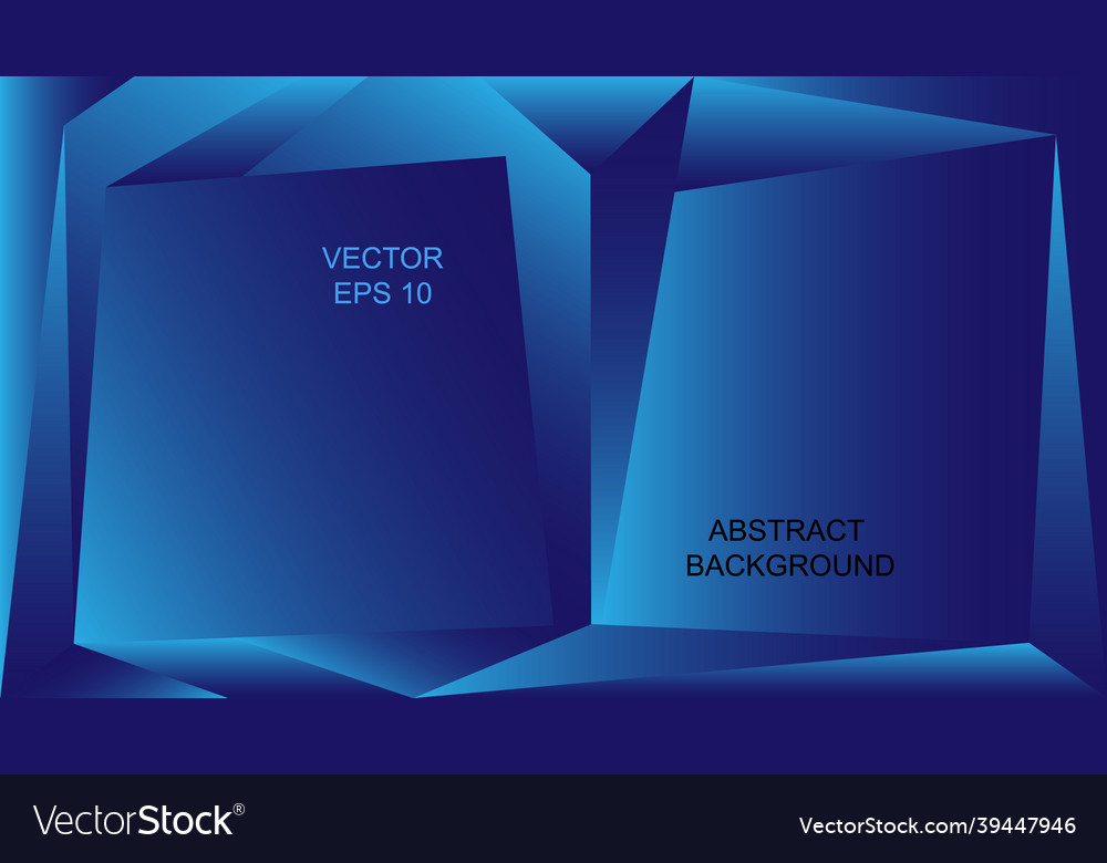Gradient abstract blue frame for text Vector Image Gradient abstract blue frame for text