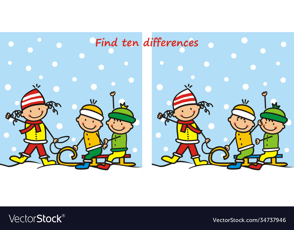 Kids on a sledge difference