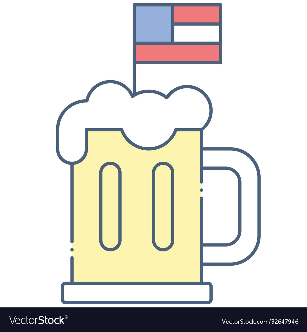 Mug beer united state independence day related