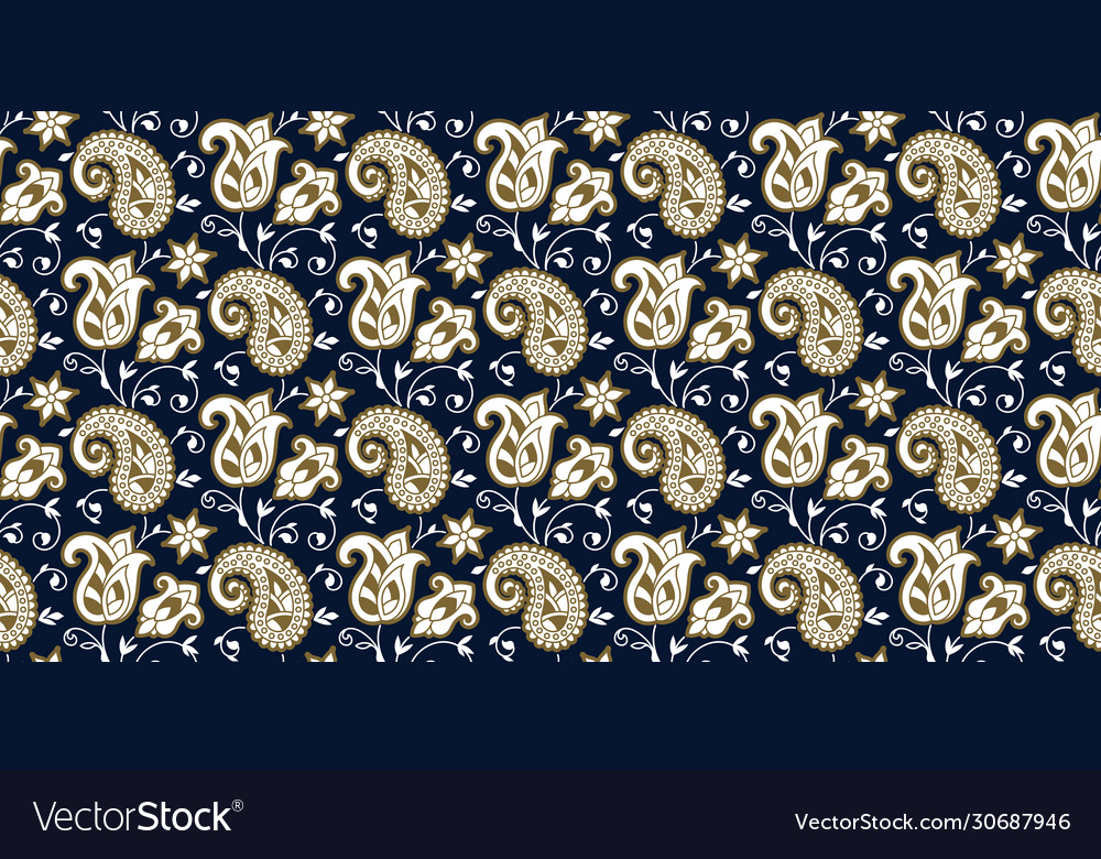 Rectangular seamless boho print design