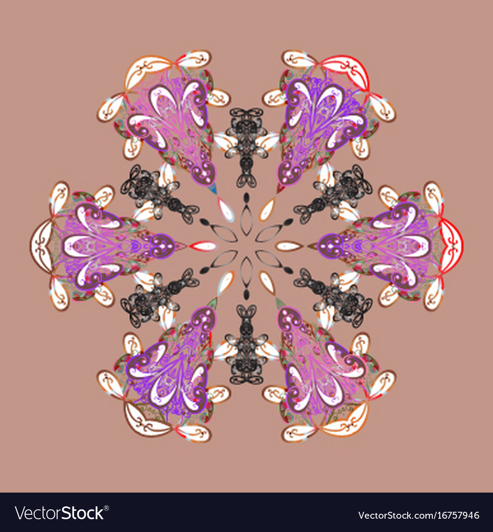 Snowflakes pattern flat design with abstract