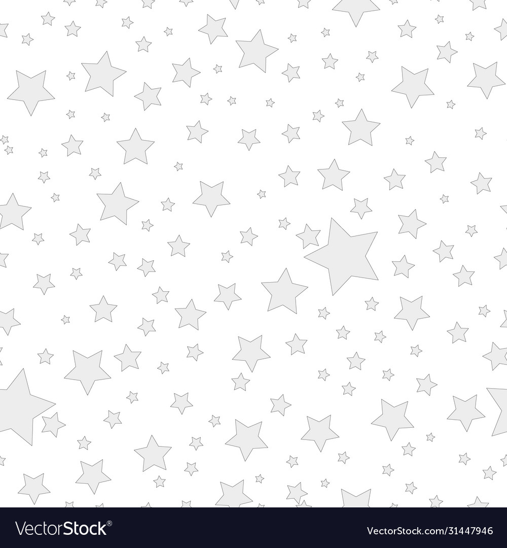 Star seamless pattern chaotic elements abstract