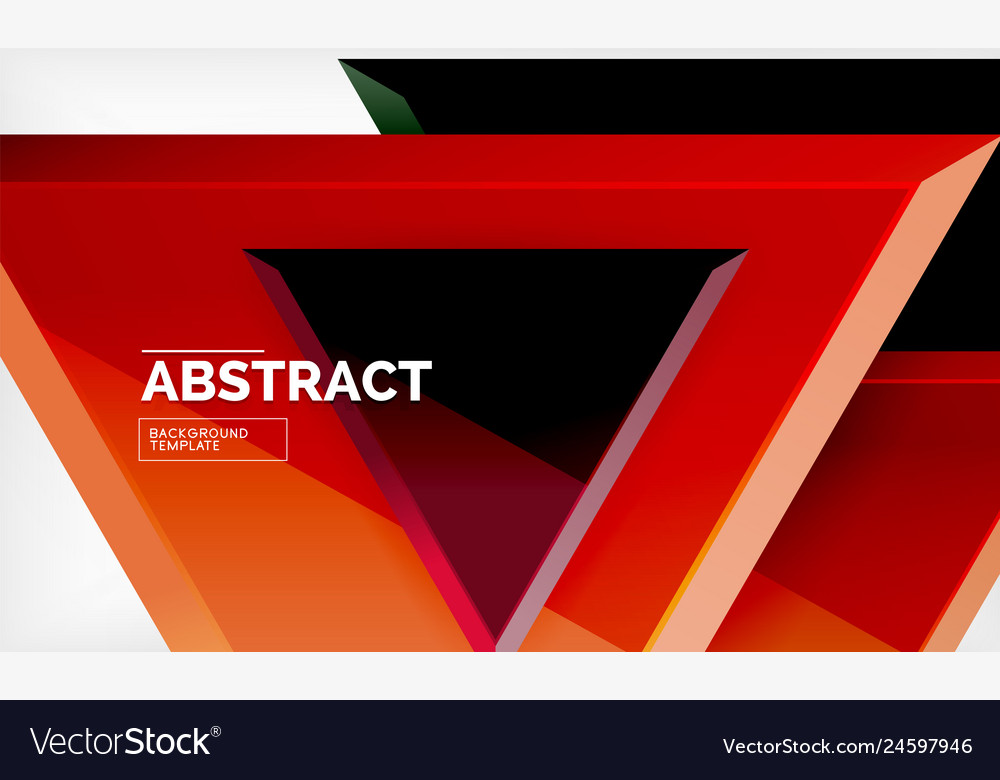 Triangular low poly background design vector image Triangular low poly background design