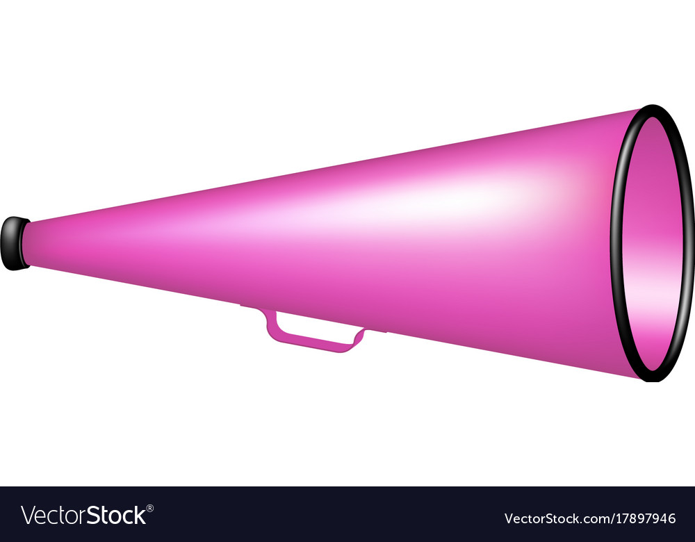 Vintage megaphone in pink design