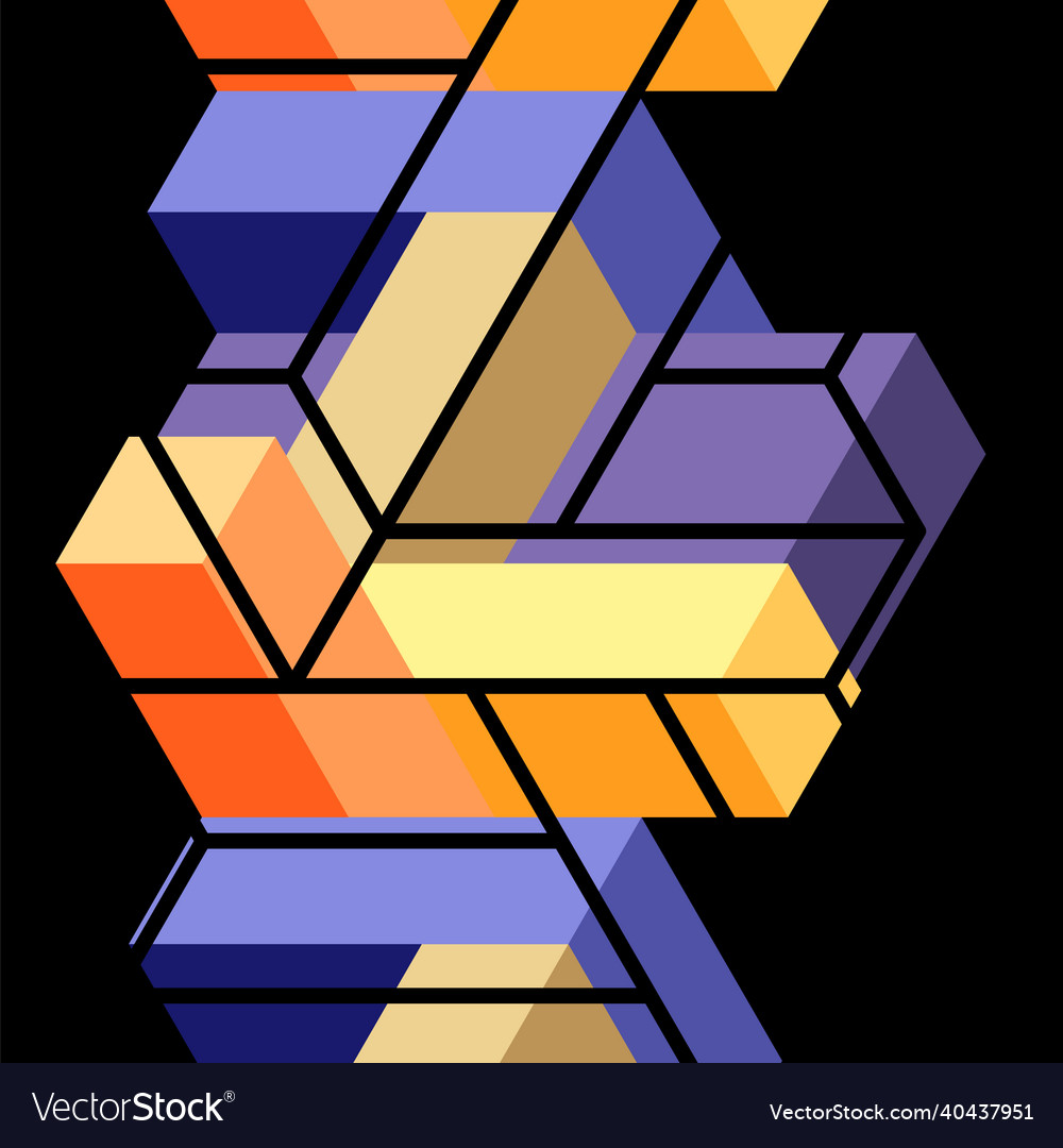 Abstract background 3d cubes cubic elements