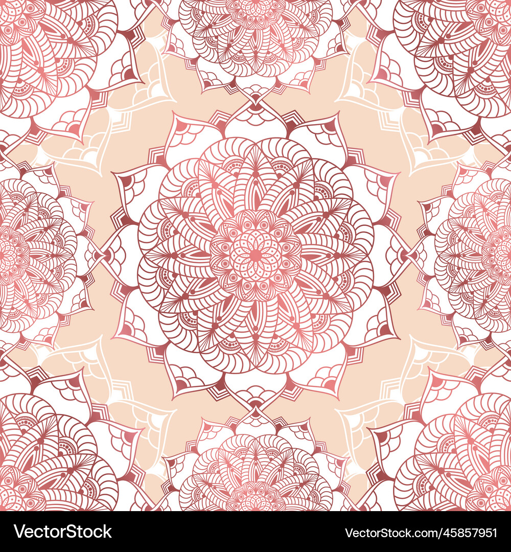 Abstract seamless pattern of luxury mandala Vector Image