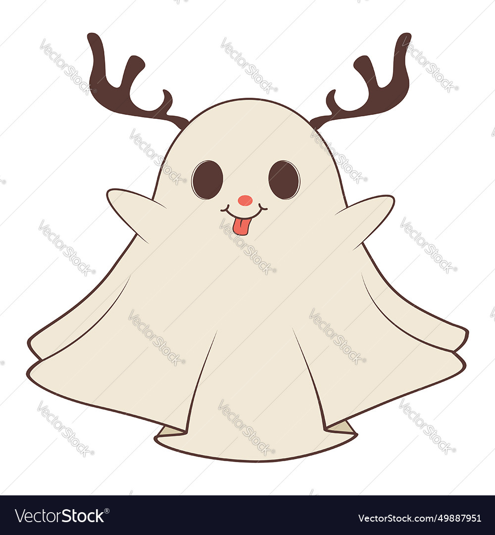 Cartoon christmas spirit Royalty Free Vector Image