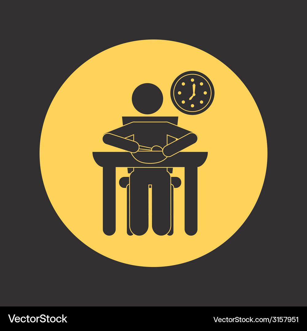 Eating design Royalty Free Vector Image - VectorStock