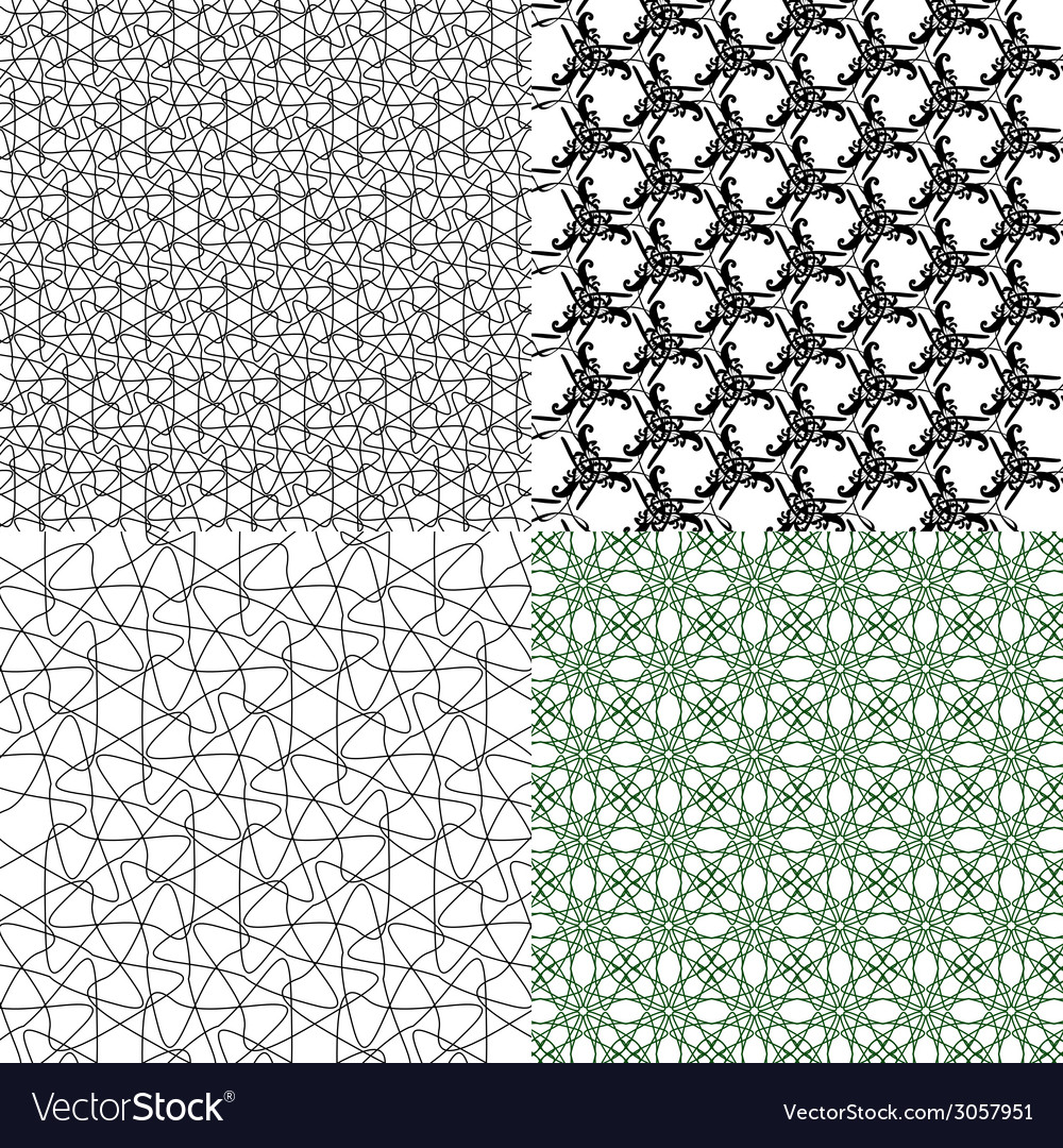 Geometric patterns tiling set of abstract vintage