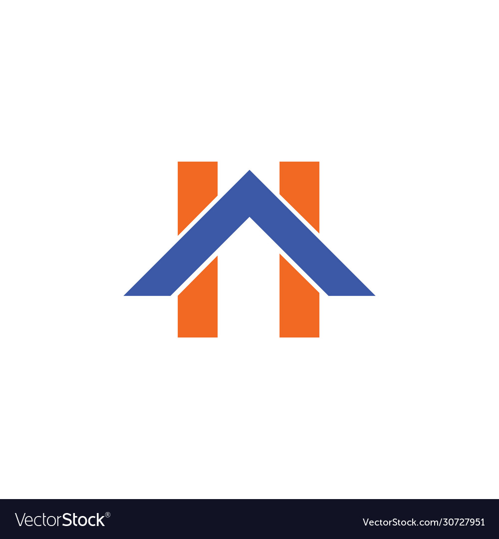 Initial letter ah logo or ha design