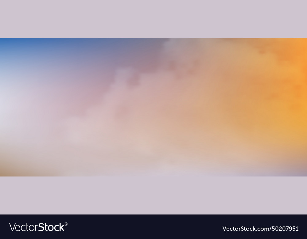 Modern colorful gradient background with clouds vector image Modern colorful gradient background with clouds