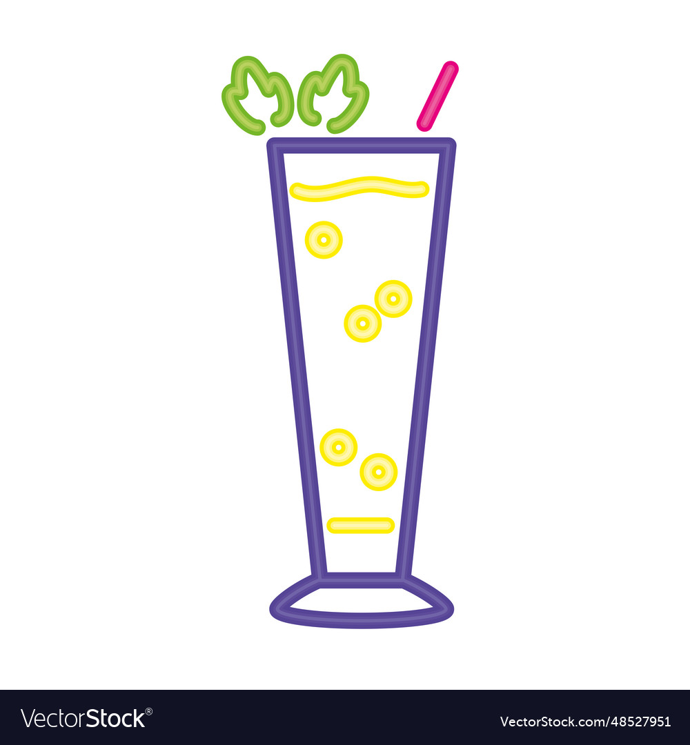 Neon cocktail design