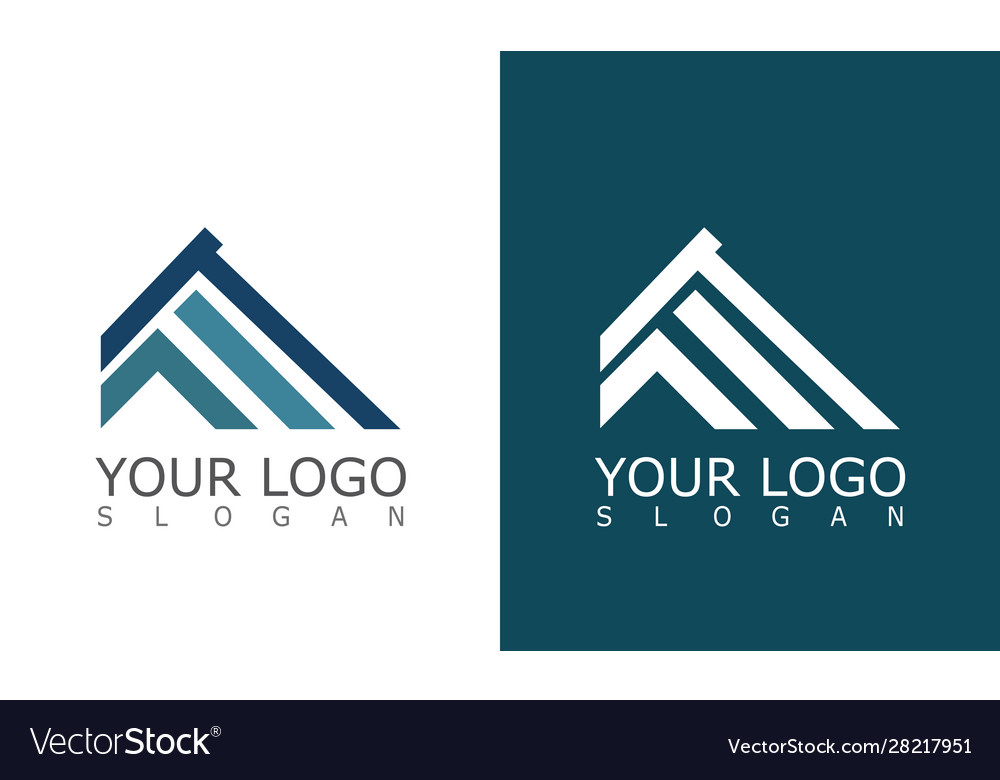 Roof construction company logo