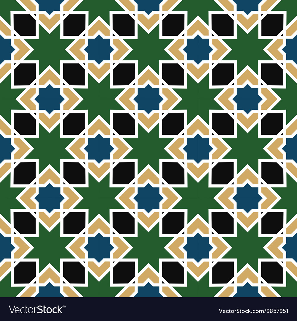 Seamless geometric pattern repeating background