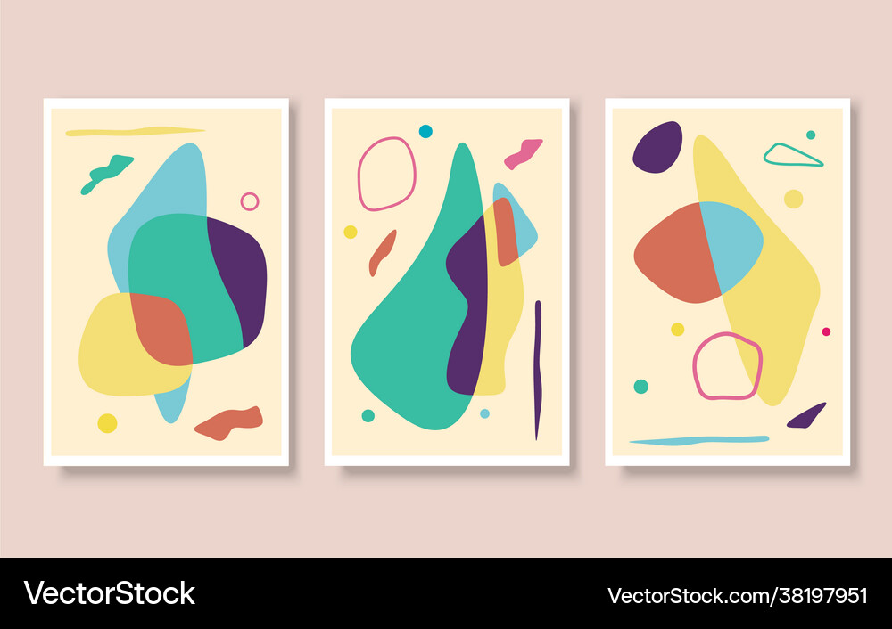 Set abstract Royalty Free Vector Image - VectorStock