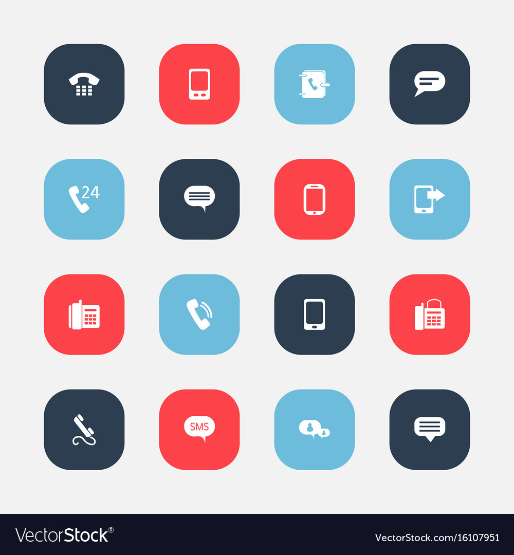 Set of 16 editable device icons includes symbols