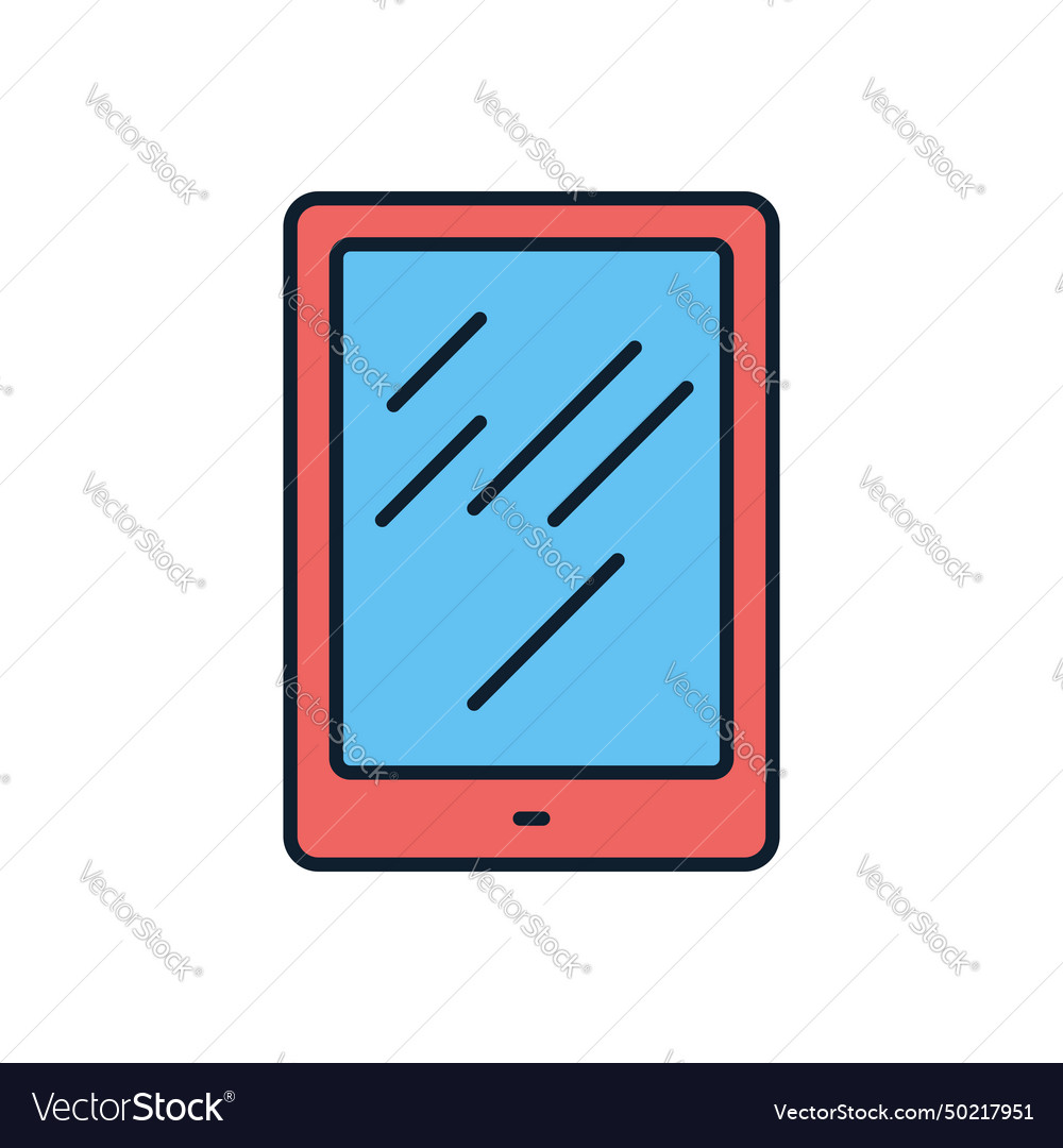 Tablet pc related icon Royalty Free Vector Image