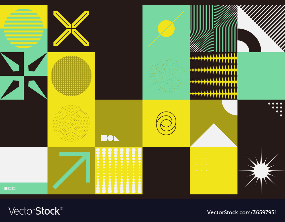 Techno abstract pattern design vector image Techno abstract pattern design