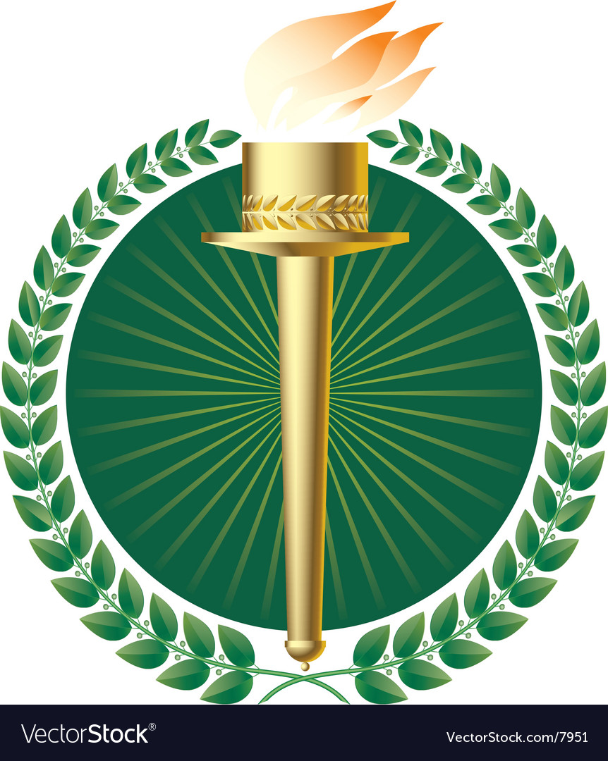 Torch symbol Royalty Free Vector Image - VectorStock