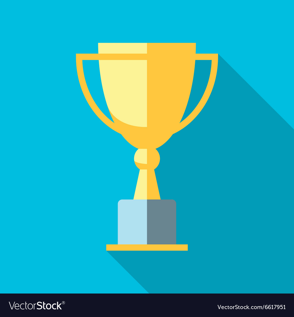 Trophy icons winner cup Royalty Free Vector Image