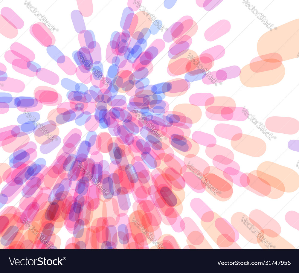 Abstract background with overlapping ovals salute