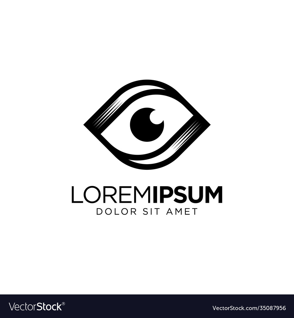 Eye creative logo symbol concept Royalty Free Vector Image