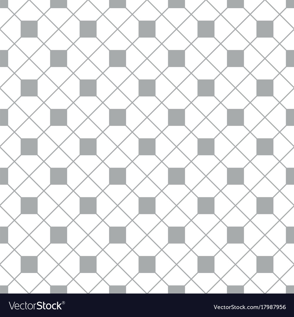 Grey and White Square Tile Pattern