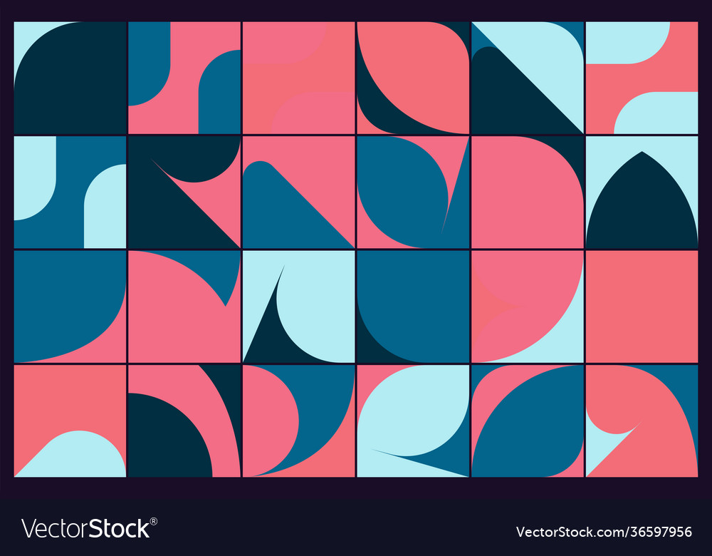 Minimal geometric pattern design vector image Minimal geometric pattern design