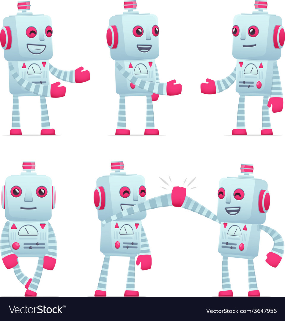 Robot Characters in Diverse Poses