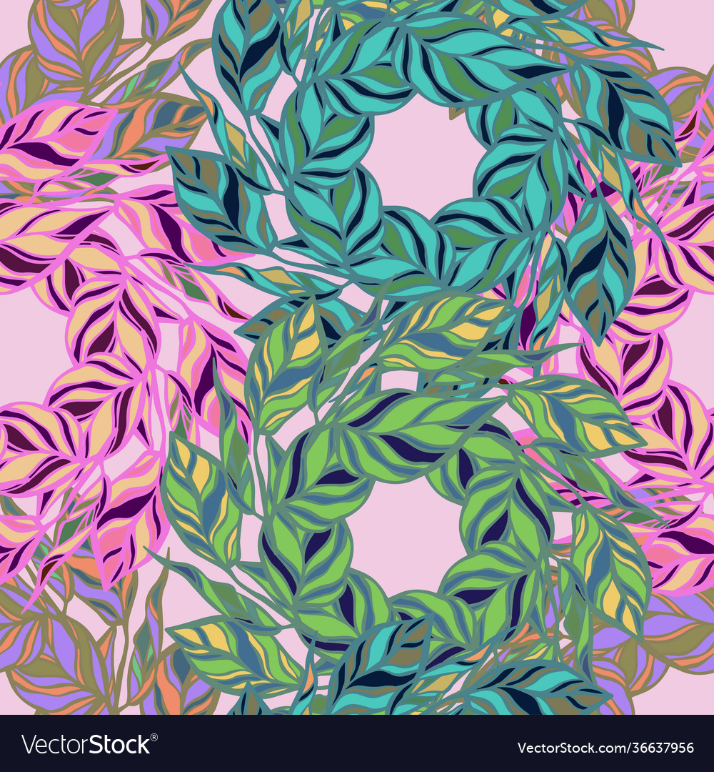 Seamless pattern with abstract feather vector image Seamless pattern with abstract feather