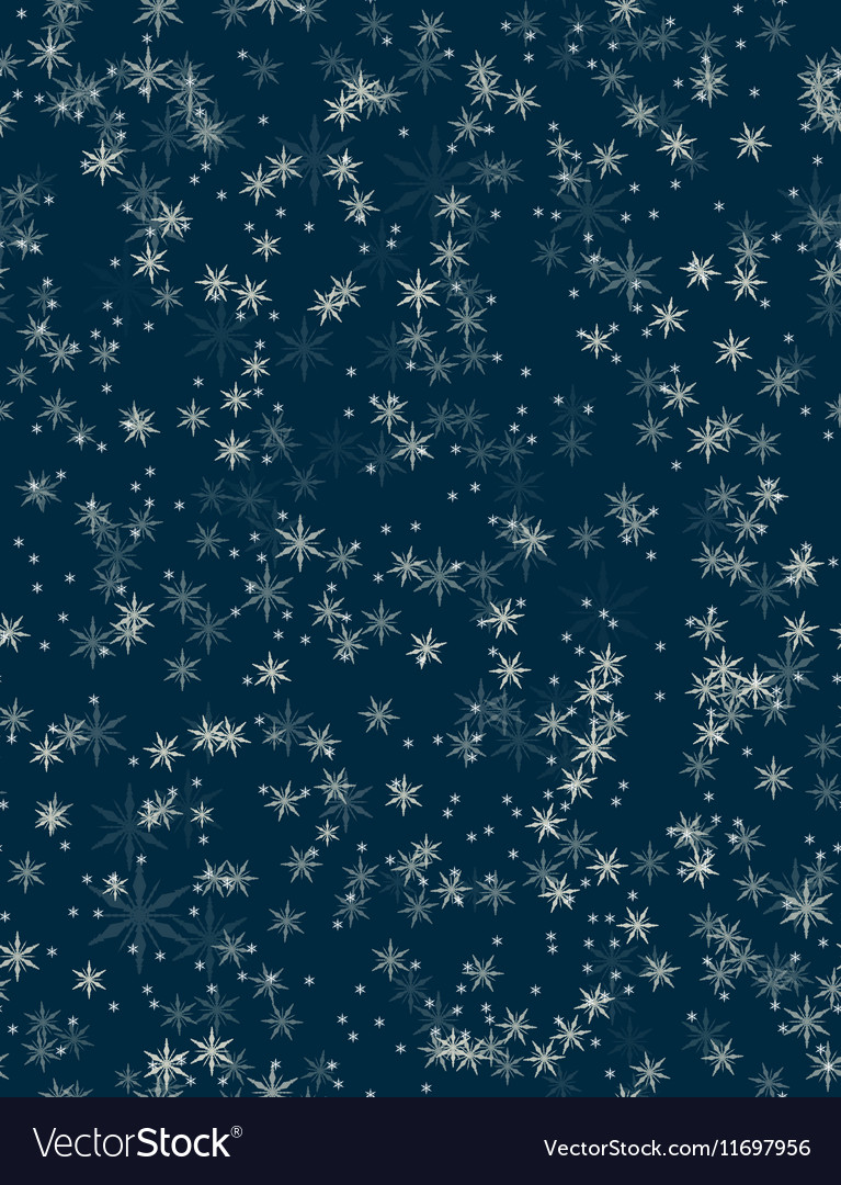 Snowfall seamless pattern