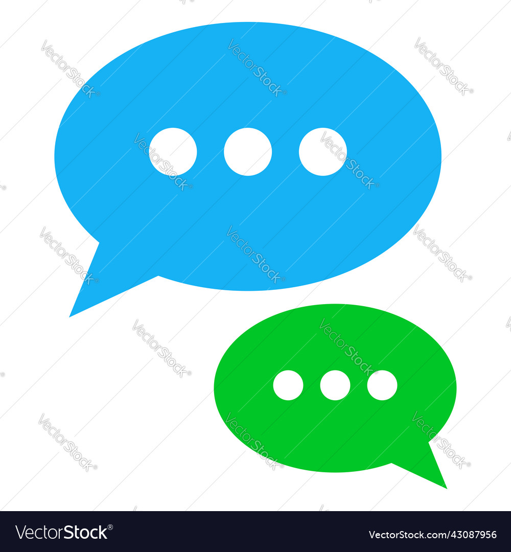 Speech talk bubble suitable for communication Vector Image Speech talk bubble suitable for communication