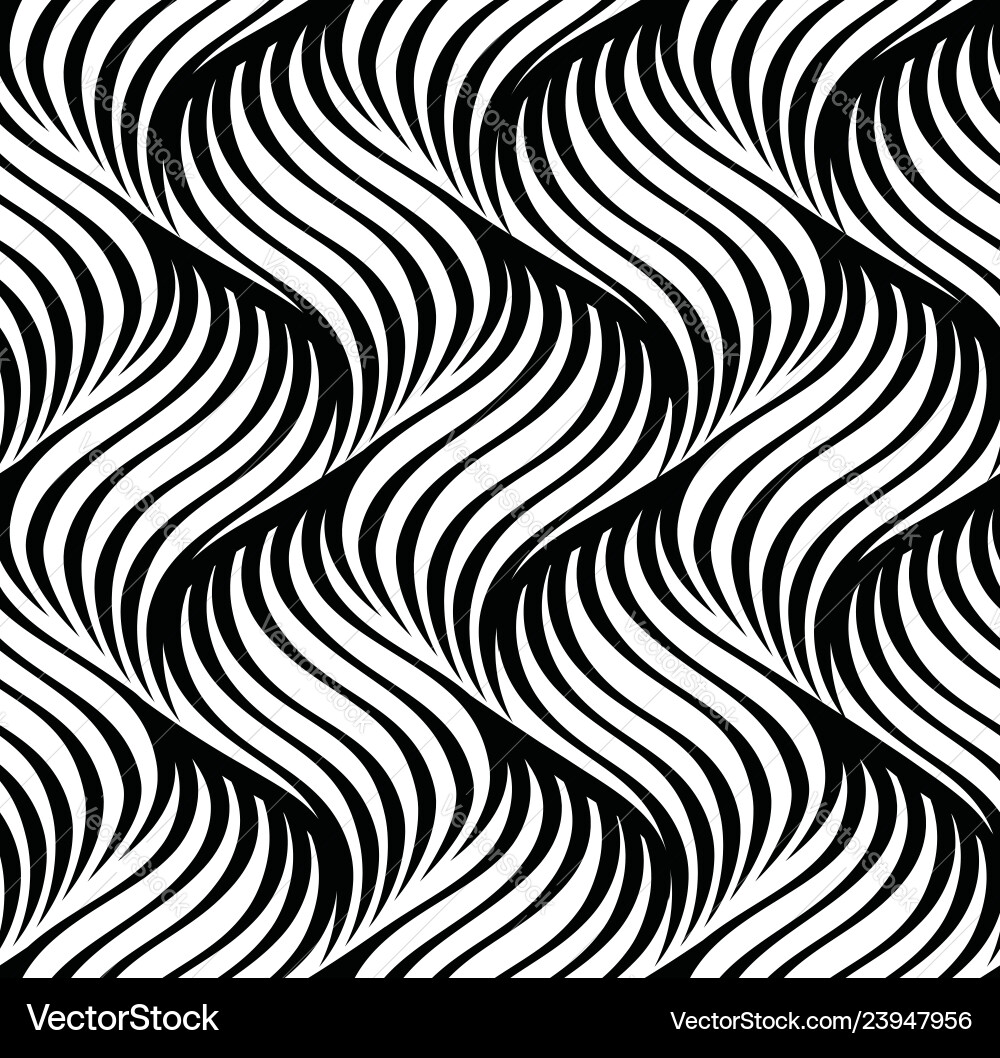 Wavy line seamless pattern abstract Royalty Free Vector