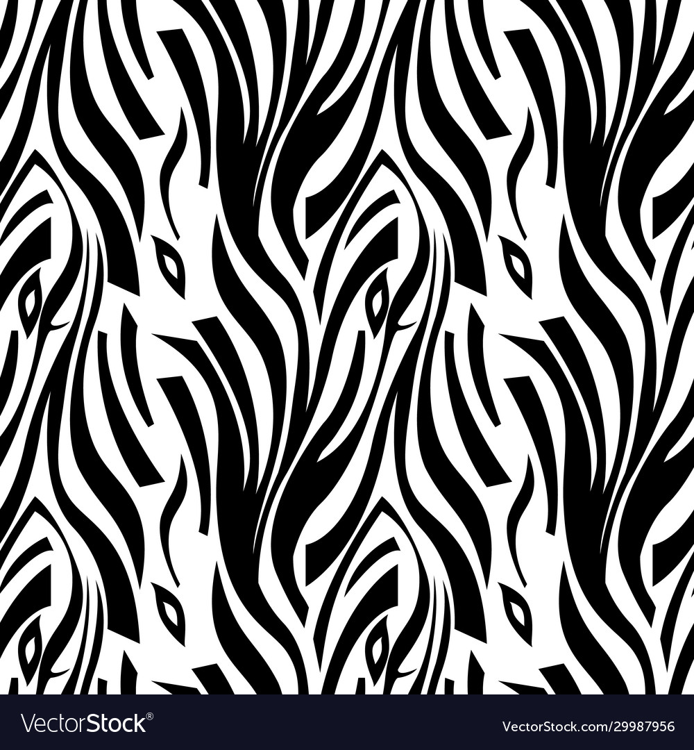 Zebra stripe pattern 2 vector image Zebra stripe pattern 2