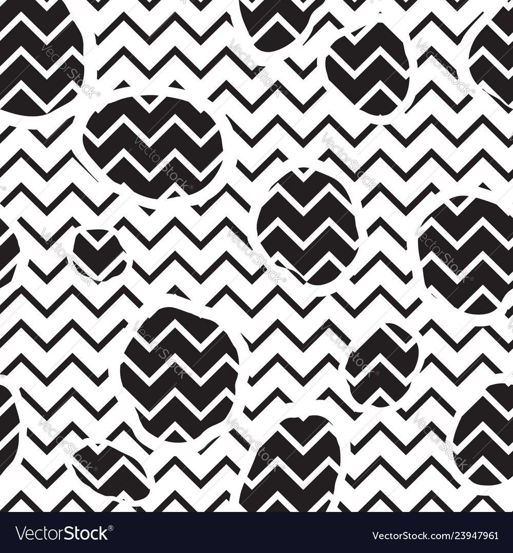 Abstract seamless pattern dot and zig-zag line vector image Abstract seamless pattern dot and zig-zag line