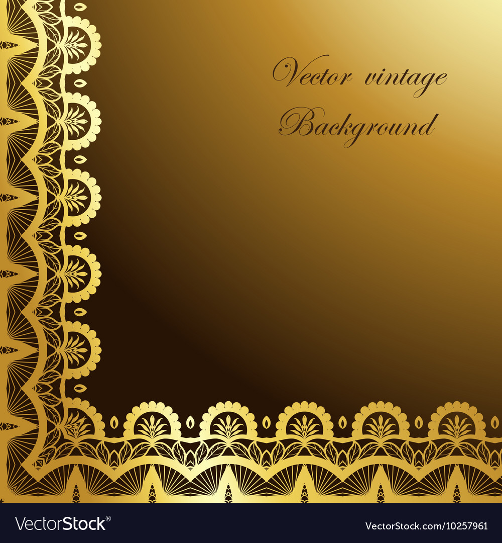 Abstract square lace frame with paper swirls