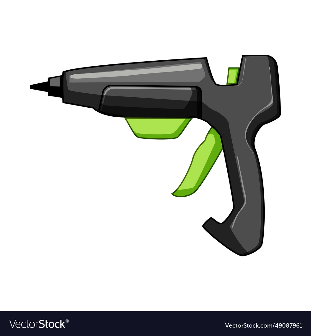 Adhesive glue gun cartoon Royalty Free Vector Image