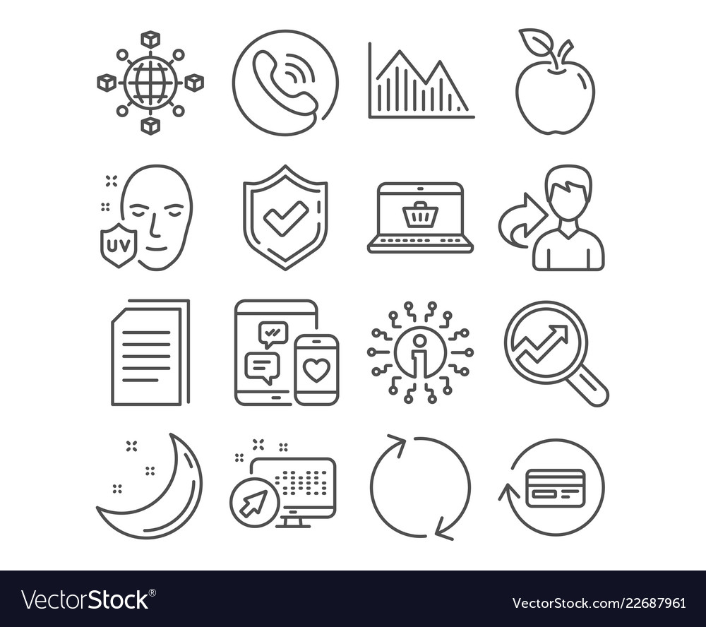 Analytics refresh and logistics network icons