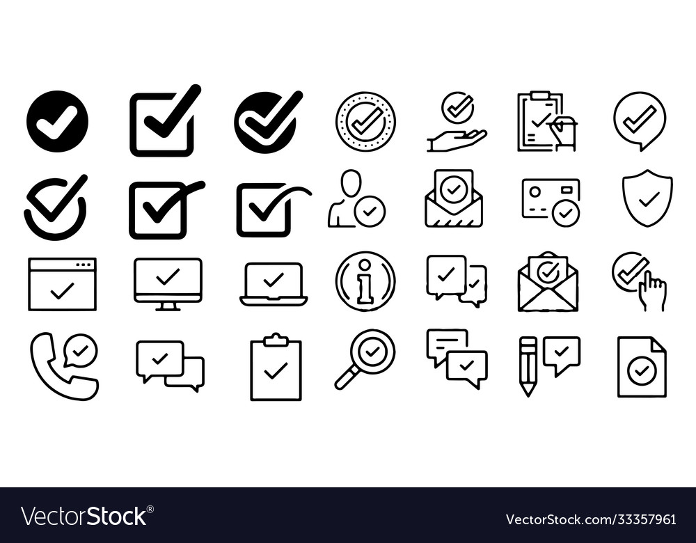 Approve contains such icons accepted document